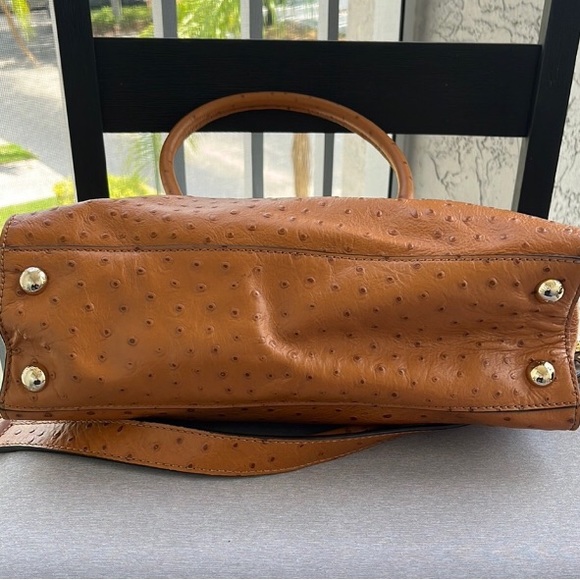 Michael Kors Ostrich Leather Bag with chain accessory shoulder strap - Picture 5 of 7